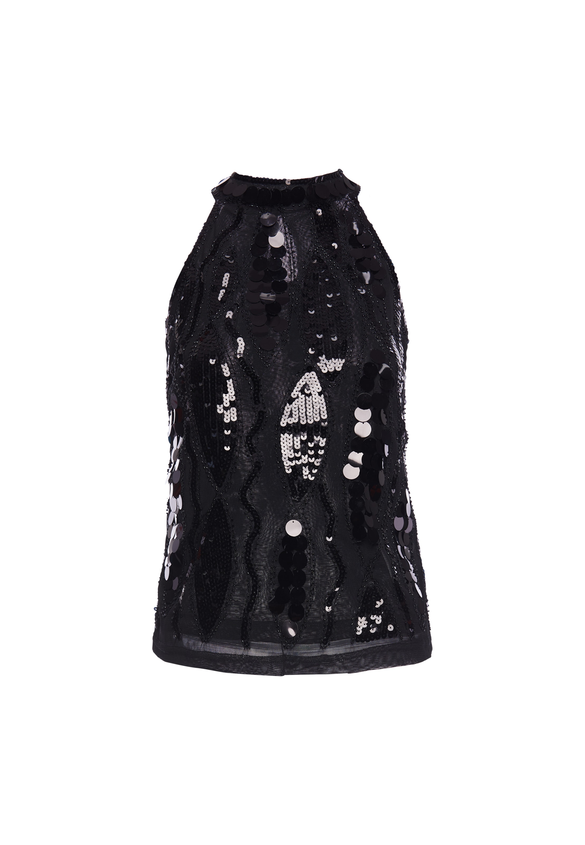 faina Haut en XS en noir, Vue avec produit