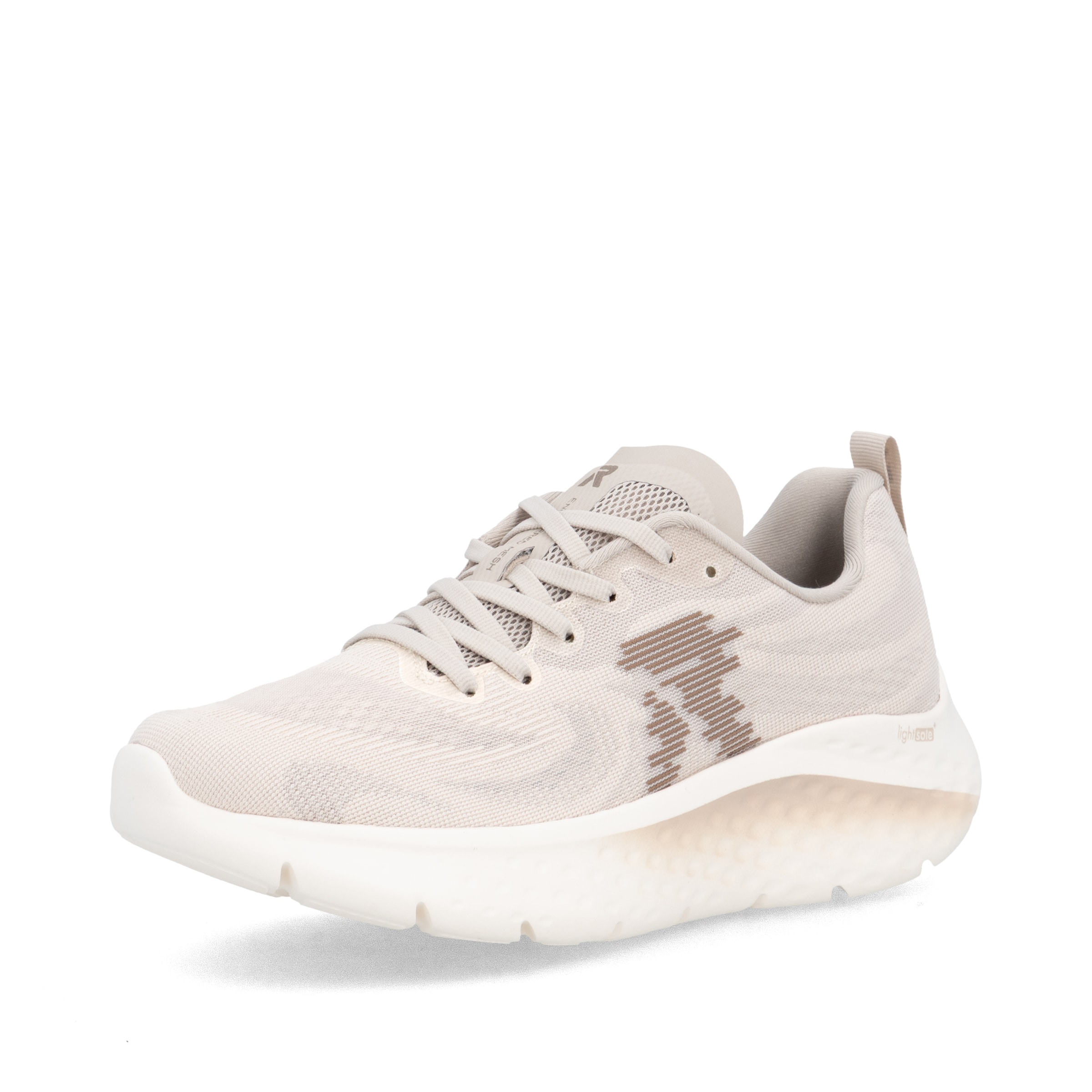 Baskets basses Rieker en beige : devant
