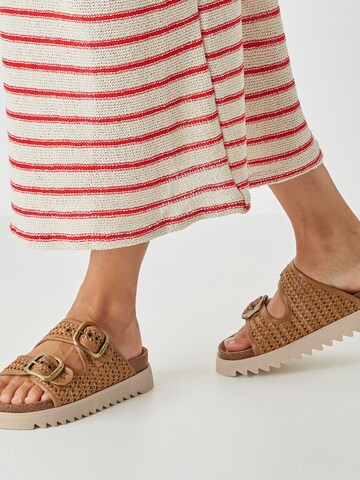 Mule Tamaris en marron