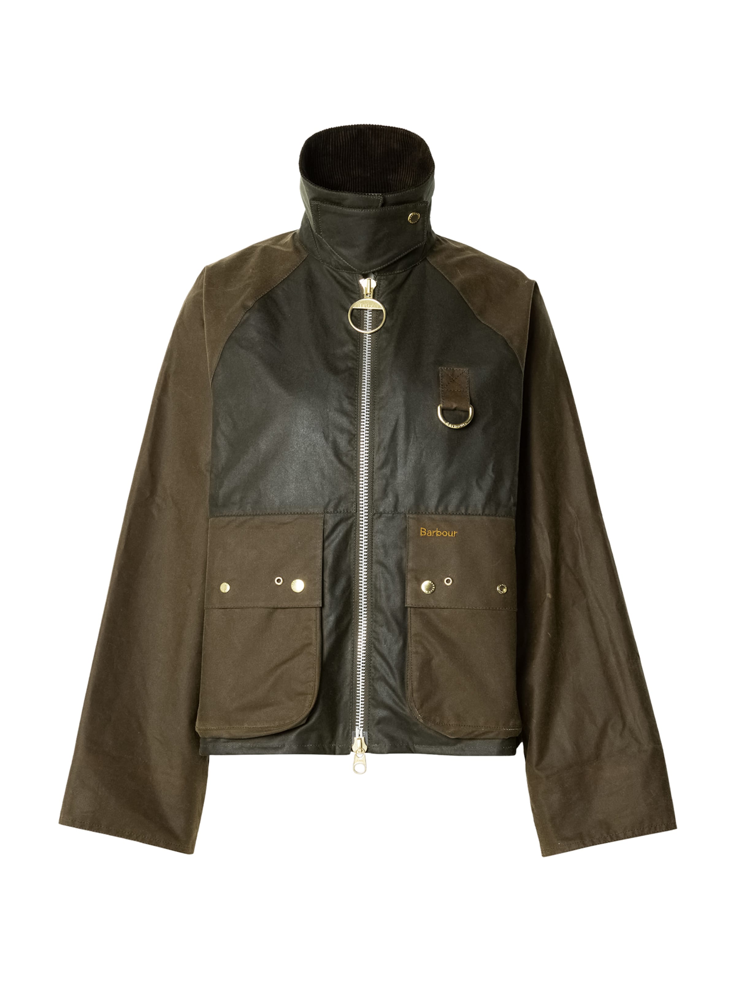 Barbour Φθινοπωρινό και ανοιξιάτικο μπουφάν 'Kearton' σε πράσινο: μπροστά