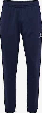 Hummel Tapered Workout Pants 'Go 2.0' in Blue: front