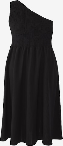 Trendyol CurveHaljina - crna boja: prednji dio