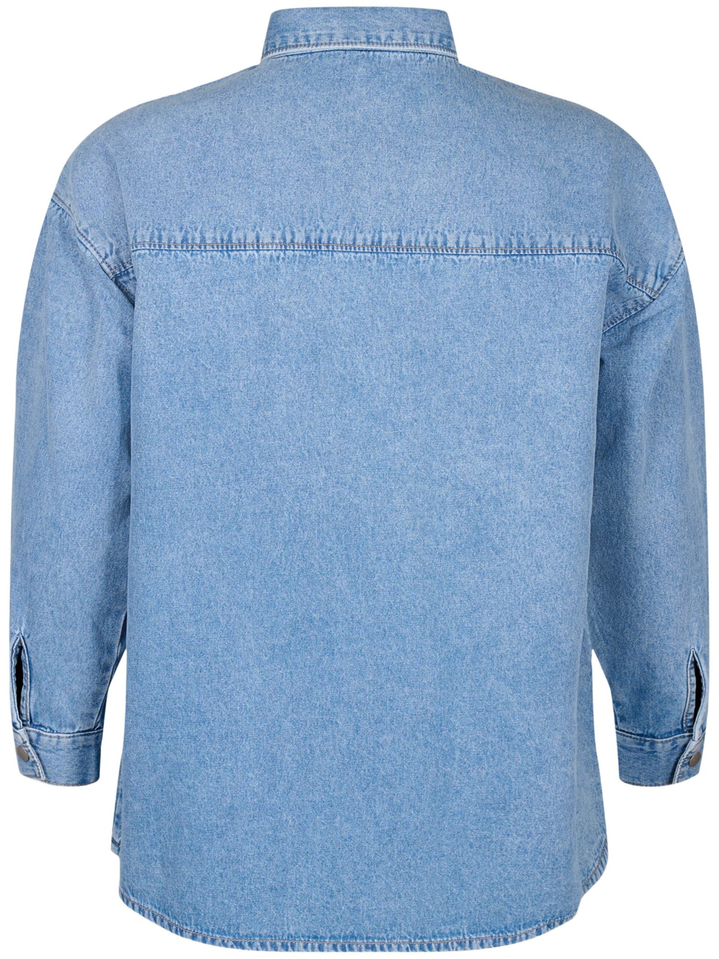 Zizzi Bluse 'JEVA' in Blau