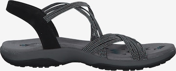 SKECHERS Sandalen met riem in Zwart