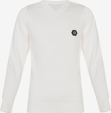 CIPO & BAXX Sweater in White: front