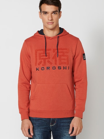 KOROSHI Sweatshirt in Orange: front