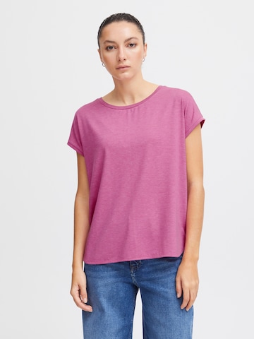 ICHI T-shirt i rosa: framsida