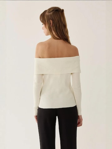 Hiccup Sweater 'Strickoberteile' in White