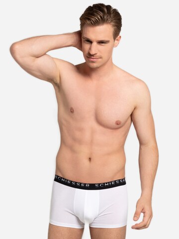 SCHIESSER Boxer shorts '2-Pack Cotton Essentials' in White: front