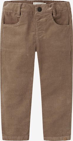 Lil'Atelier Regular Broek in Beige: voorkant