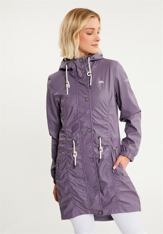 Schmuddelwedda Raincoat in Purple: front