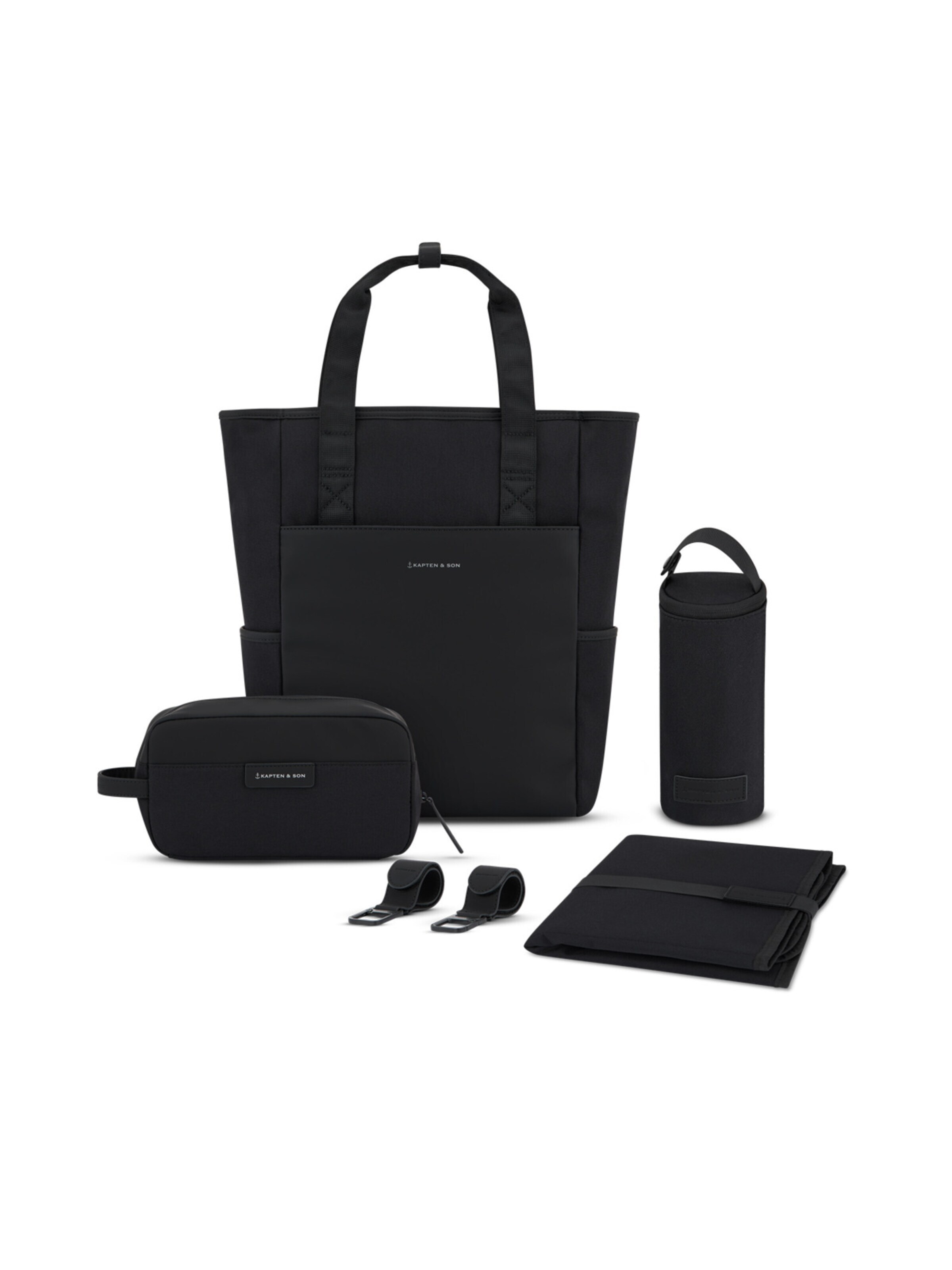 Kapten & Son Backpack 'Lindby Diaper' in Black: front