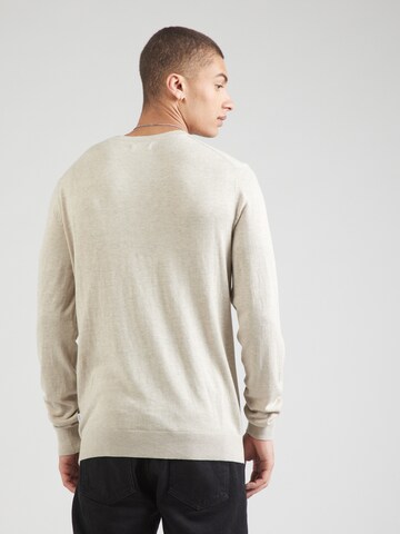 JACK & JONES Sweater 'JJEmil' in Beige
