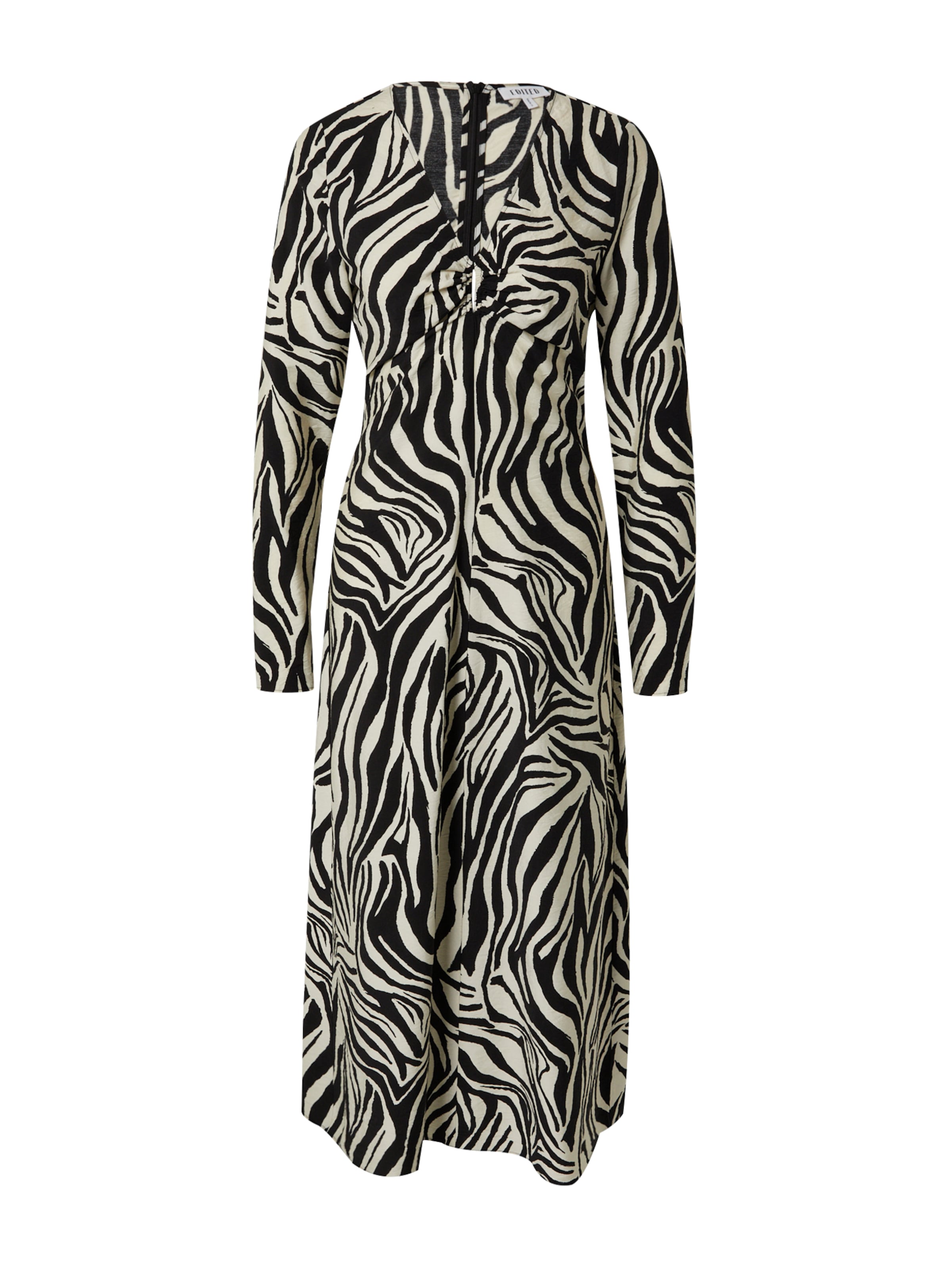 EDITED Šaty 'Vika' - Béžová: predná strana