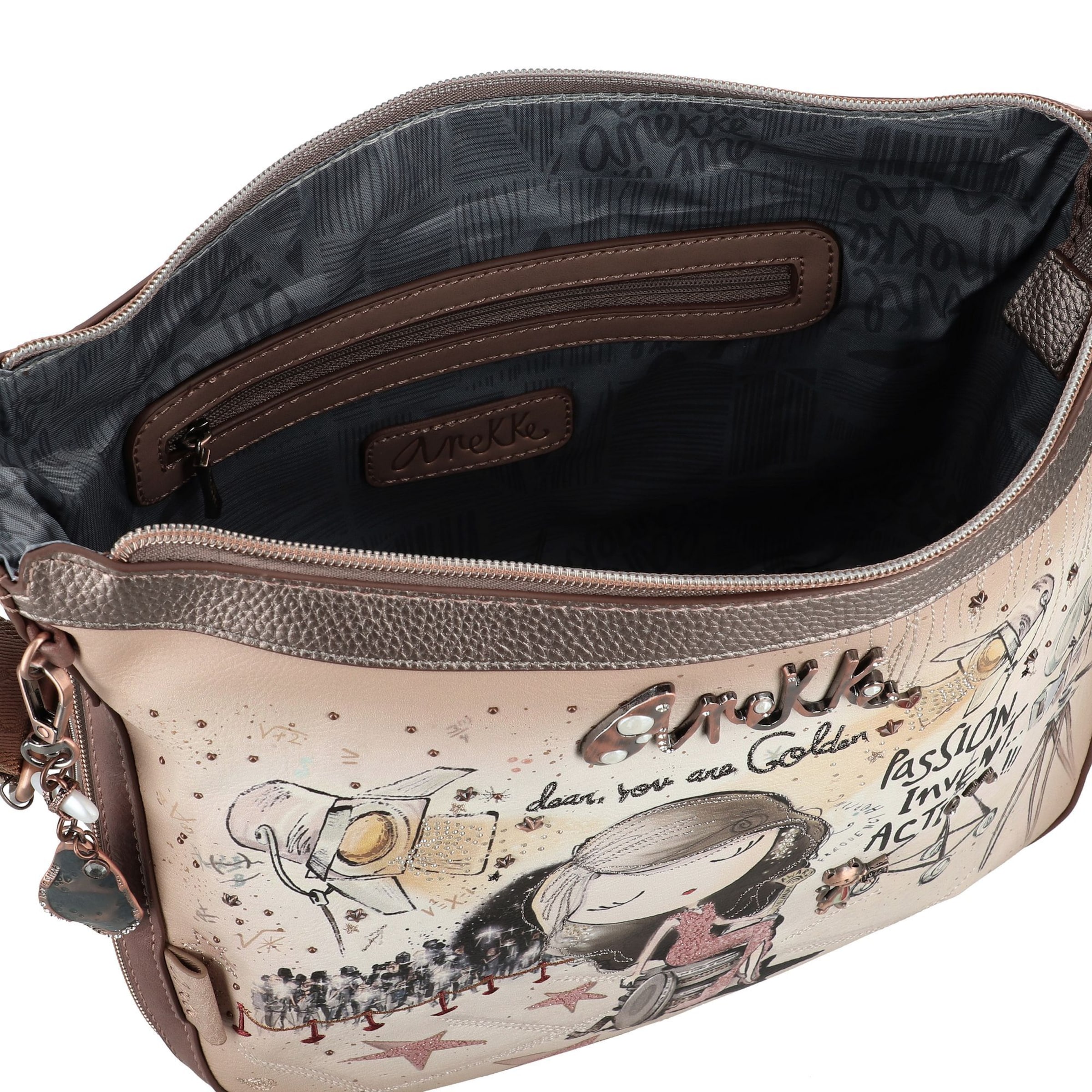 Anekke Umhängetasche 'Hollywood' in Beige