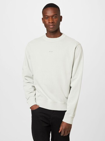 BOSS Sweatshirt 'Wefade' i grå: forside