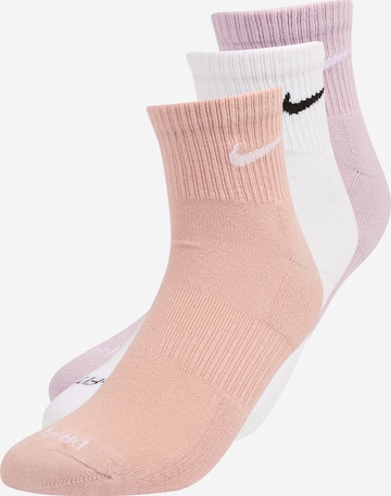 NIKE Athletic Socks in Purple: front