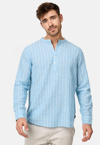 INDICODE JEANS Regular fit Overhemd ' Lif ' in Blauw: voorkant