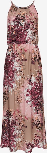 LASCANA Ljetna haljina u svijetlosmeđa / tamno smeđa / boja vina / bijela, Pregled proizvoda