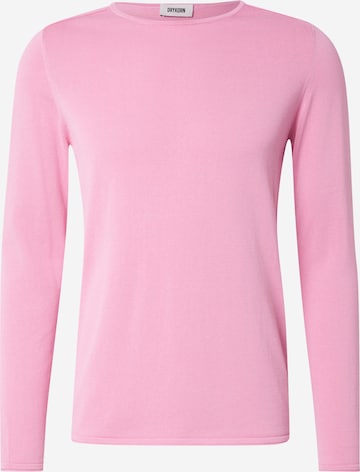 DRYKORN Свитер 'RIKONO 10' в Ярко-розовый: спереди