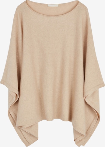 GOBI Cashmere Pullover 'Women's Boat-Neck Cashmere Poncho' i beige: forside