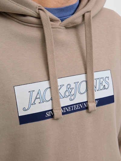 JACK & JONES Sweatshirt 'JORINWOOD' in Navy / Light brown / White, Item view