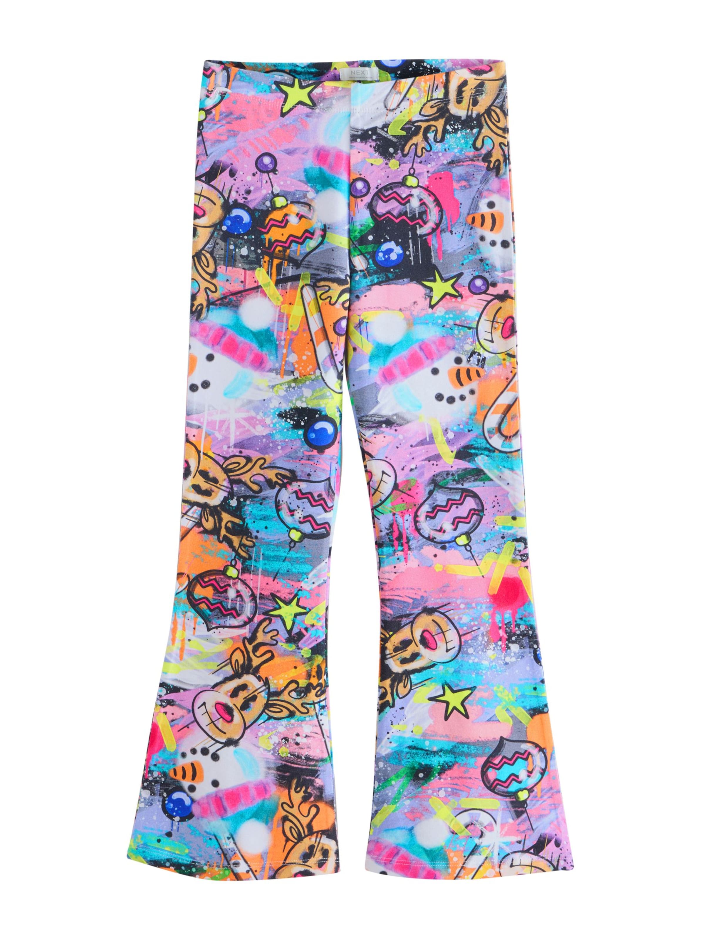 Next - Acampanado Leggings en Mezcla de colores: frente