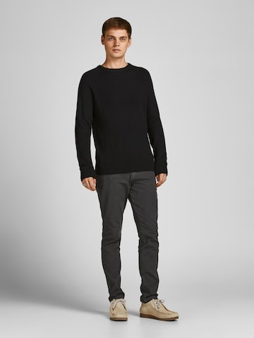 JACK & JONES Sweter 'Annel' w kolorze czarny