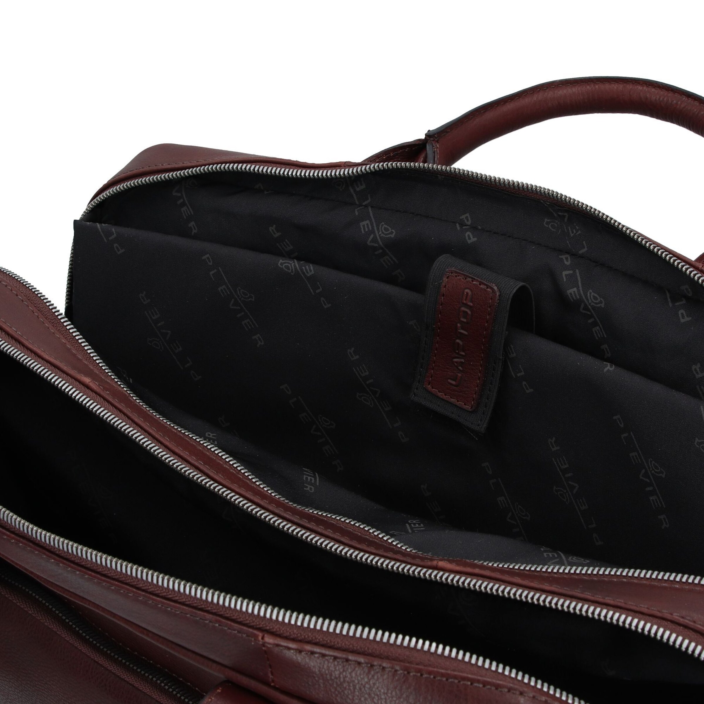 Plevier Aktentas 'Vintage Larry' in Bruin