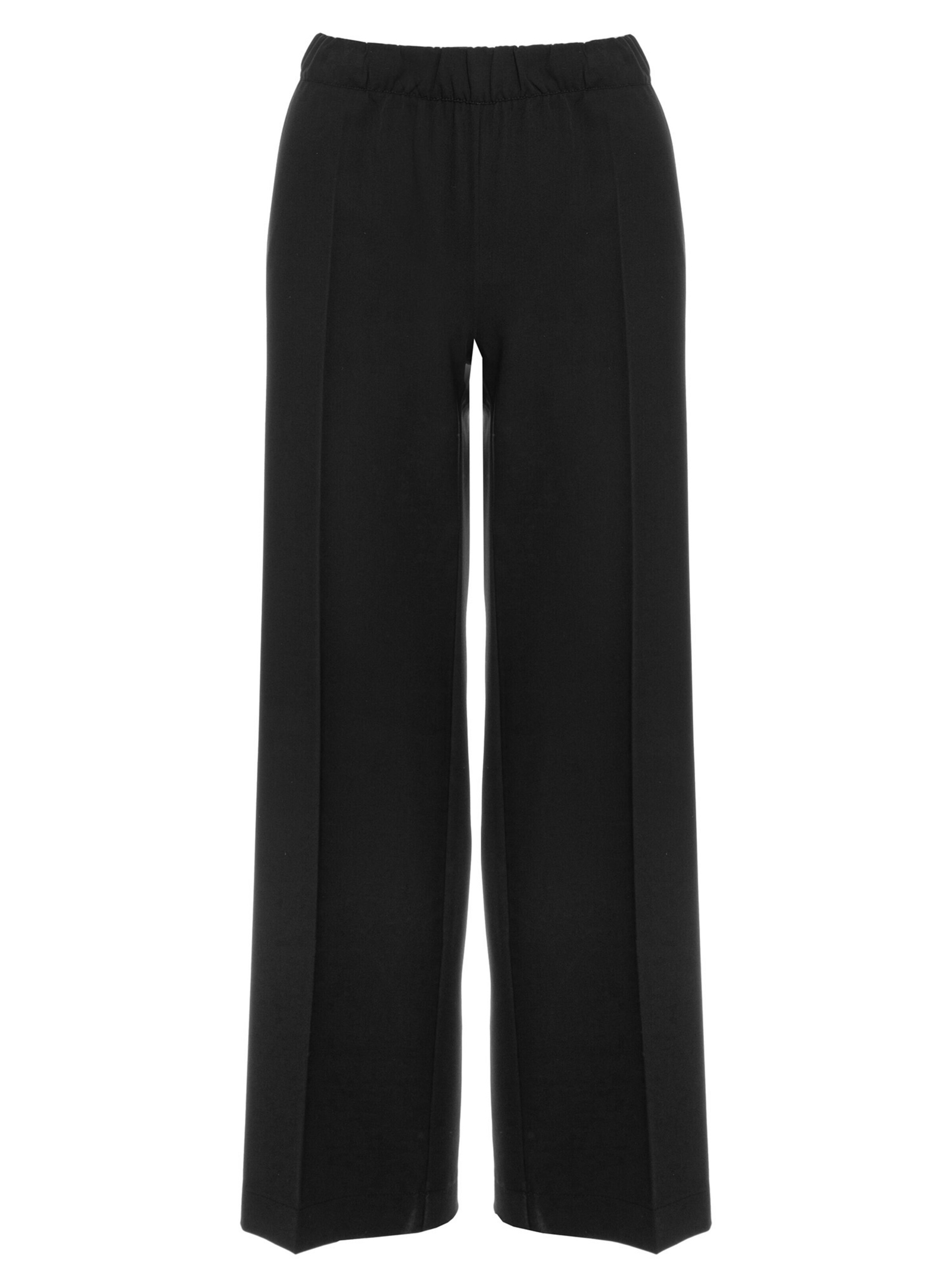 Largi Pantaloni cu dungă de la made of emotion pe negru: față