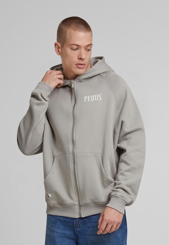 Pequs Zip-Up Hoodie 'Mykonos' in Beige