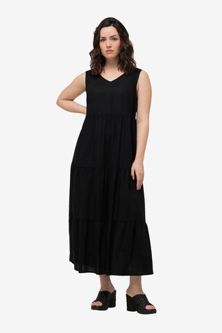 Robe Ulla Popken en noir : devant