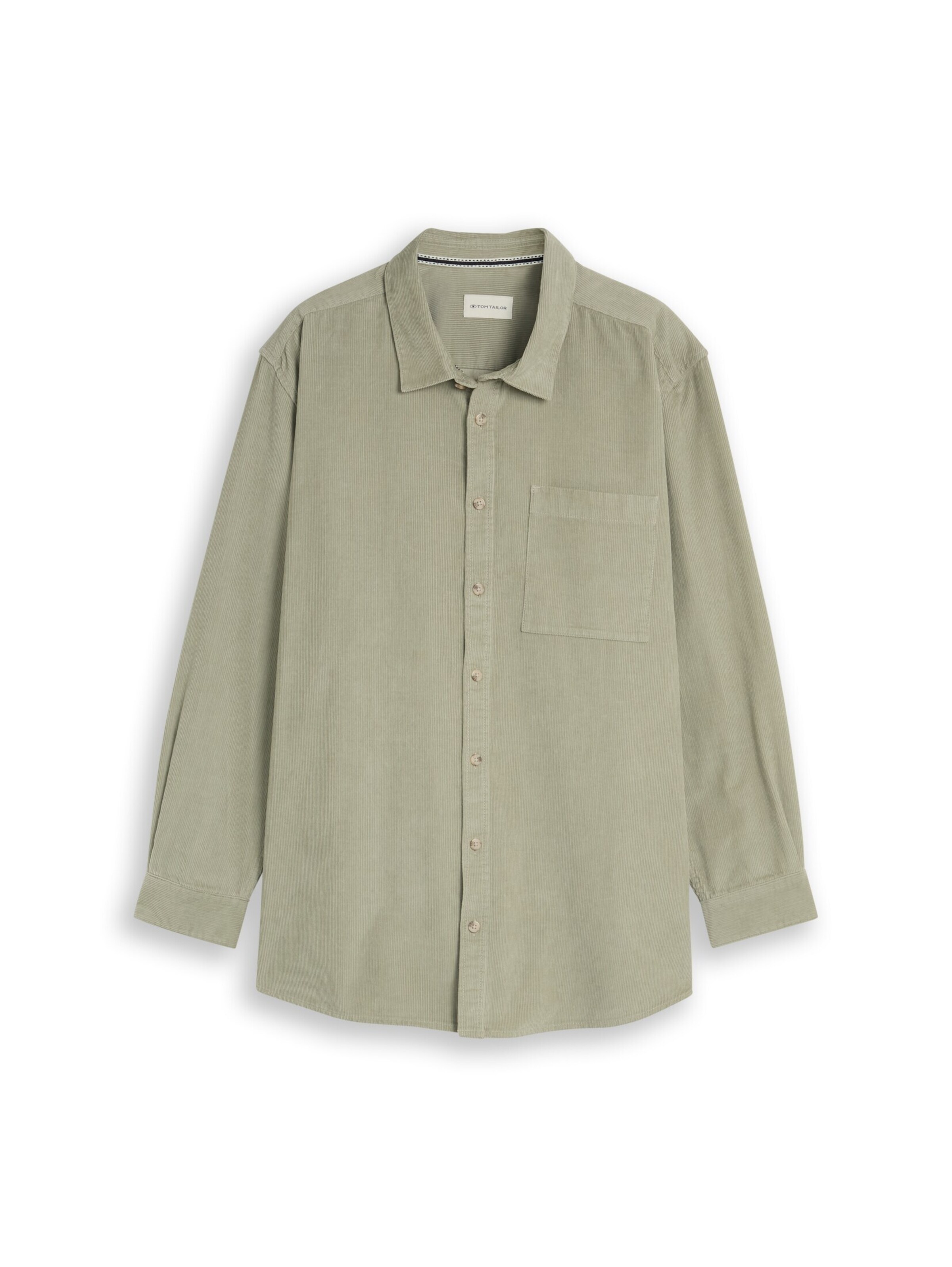 TOM TAILOR Men + Regular Fit Hemd in Grün: Vorderseite