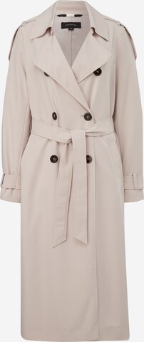 COMMA Between-Seasons Coat in Beige: front