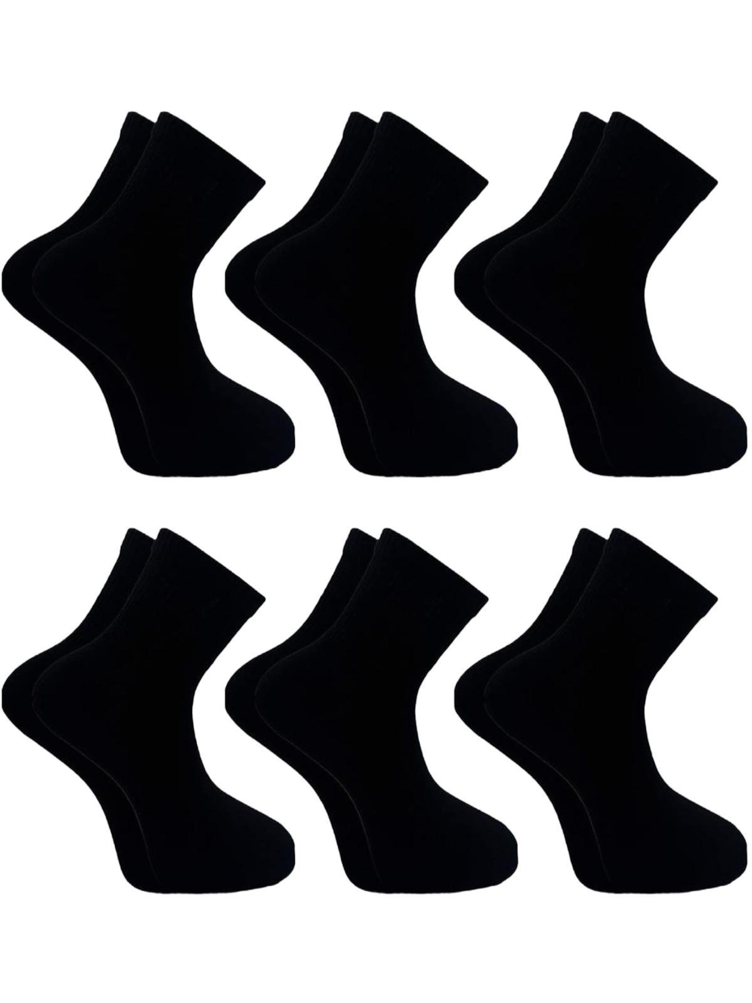 El Sueno Sokken 'Quarter Sportsocken' in Zwart: voorkant