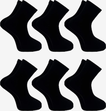 El Sueno Sokken 'Quarter Sportsocken' in Zwart: voorkant
