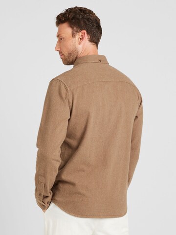 JACK & JONES Regular fit Overhemd 'JPRBLUBROOK' in Bruin