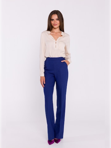 Stylove - Bootcut Pantalón de pinzas en azul