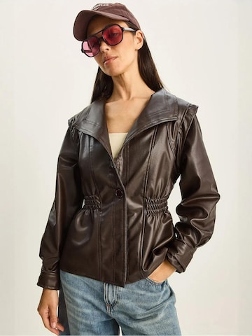 Bianco Lucci Between-Season Jacket in Brown