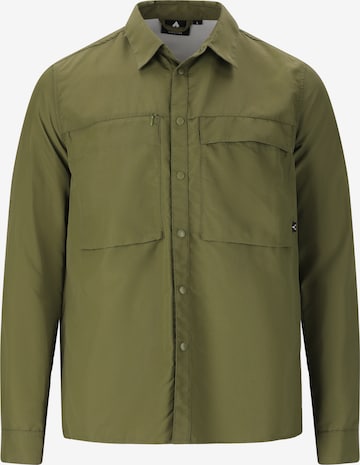 Whistler Regular fit Athletic Button Up Shirt 'Elm' in Green: front