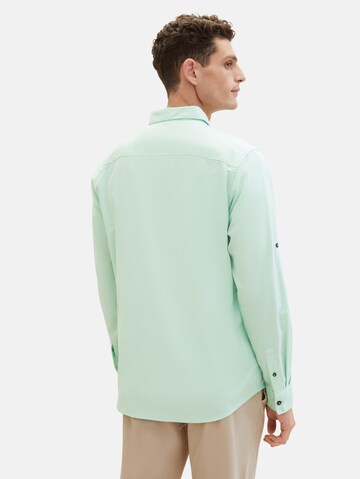 Coupe regular Chemise TOM TAILOR en vert