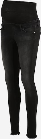 Only Maternity Skinny Farkut 'Onlmblush' värissä musta: etupuoli