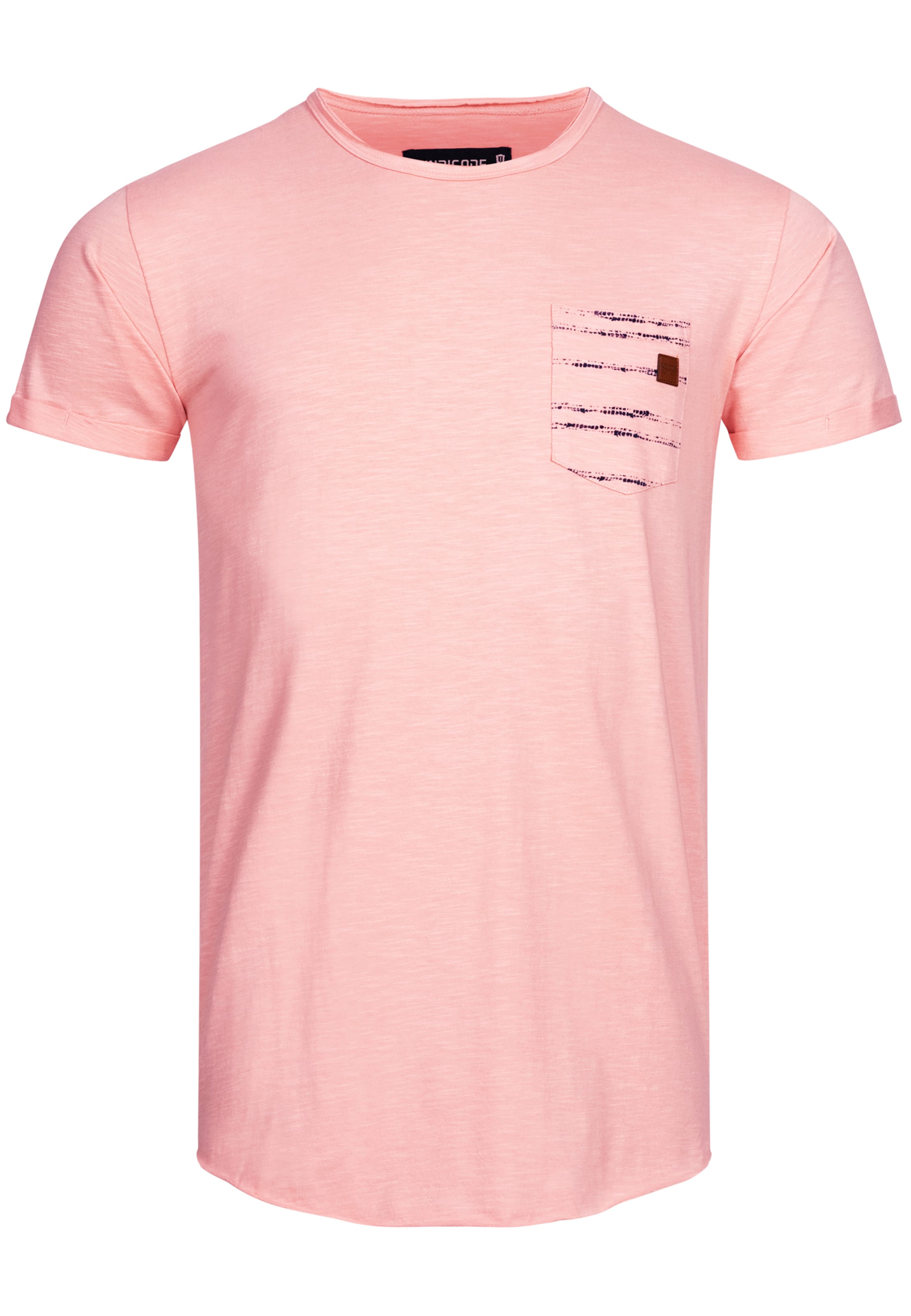 Männer Große Größen INDICODE JEANS T-shirt 'Moran' in Pastellpink - WJ79252
