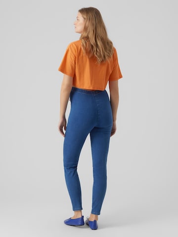 MAMALICIOUS Slim fit Jeggings 'Pine' in Blue