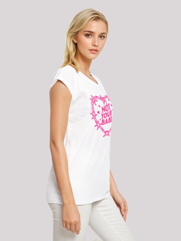 F4NT4STIC Shirt 'Unabhängige Frau Not Your Babe Frauentag' in Wit