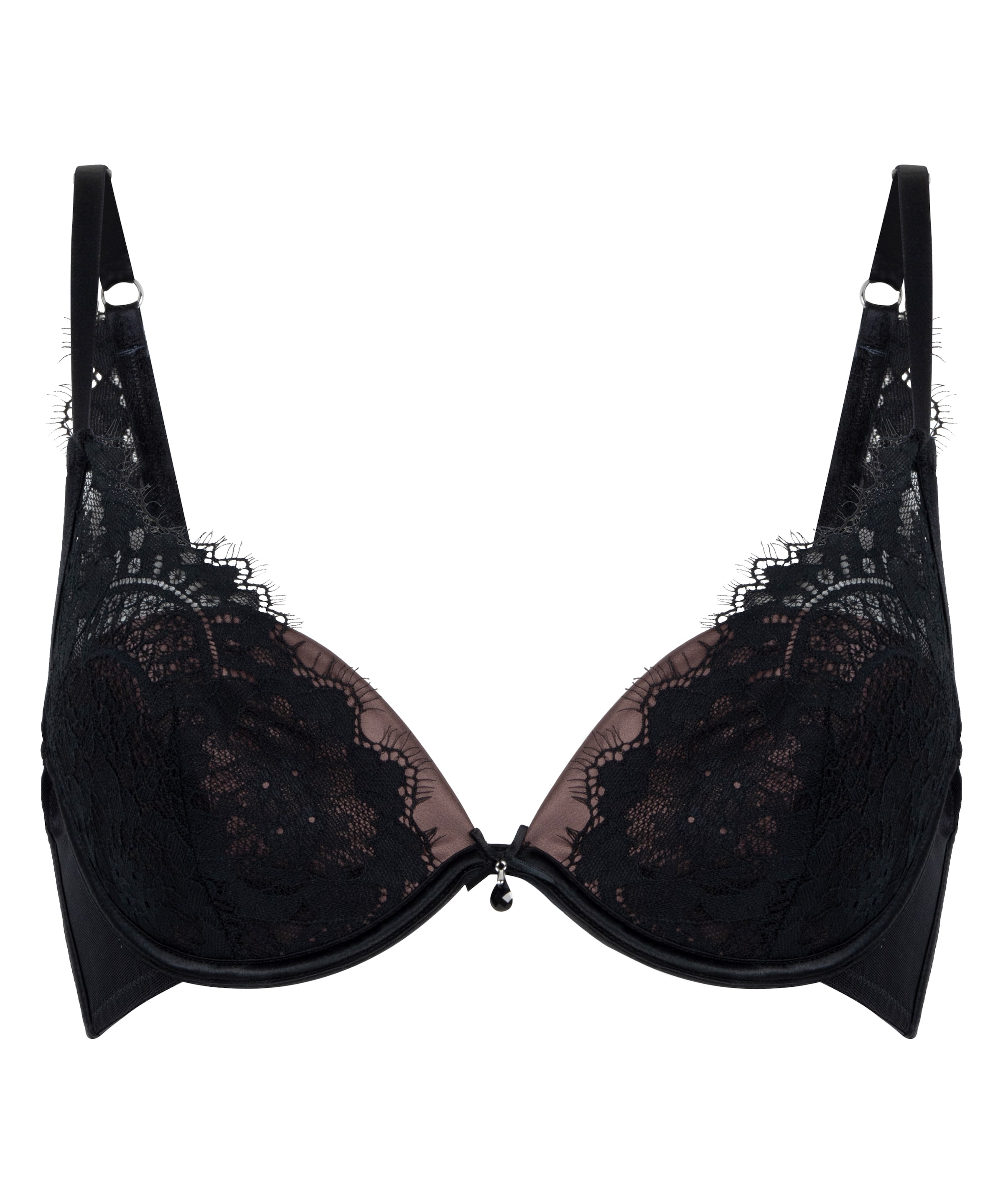 Push-up Soutien-gorge 'Mirabella' Hunkemöller en noir : devant