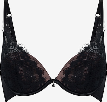 juoda Hunkemöller Pakeliantieji įdėklai į liemenėlę Liemenėlė 'Mirabella': priekis