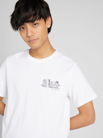 KnowledgeCotton Apparel Shirt in Wit