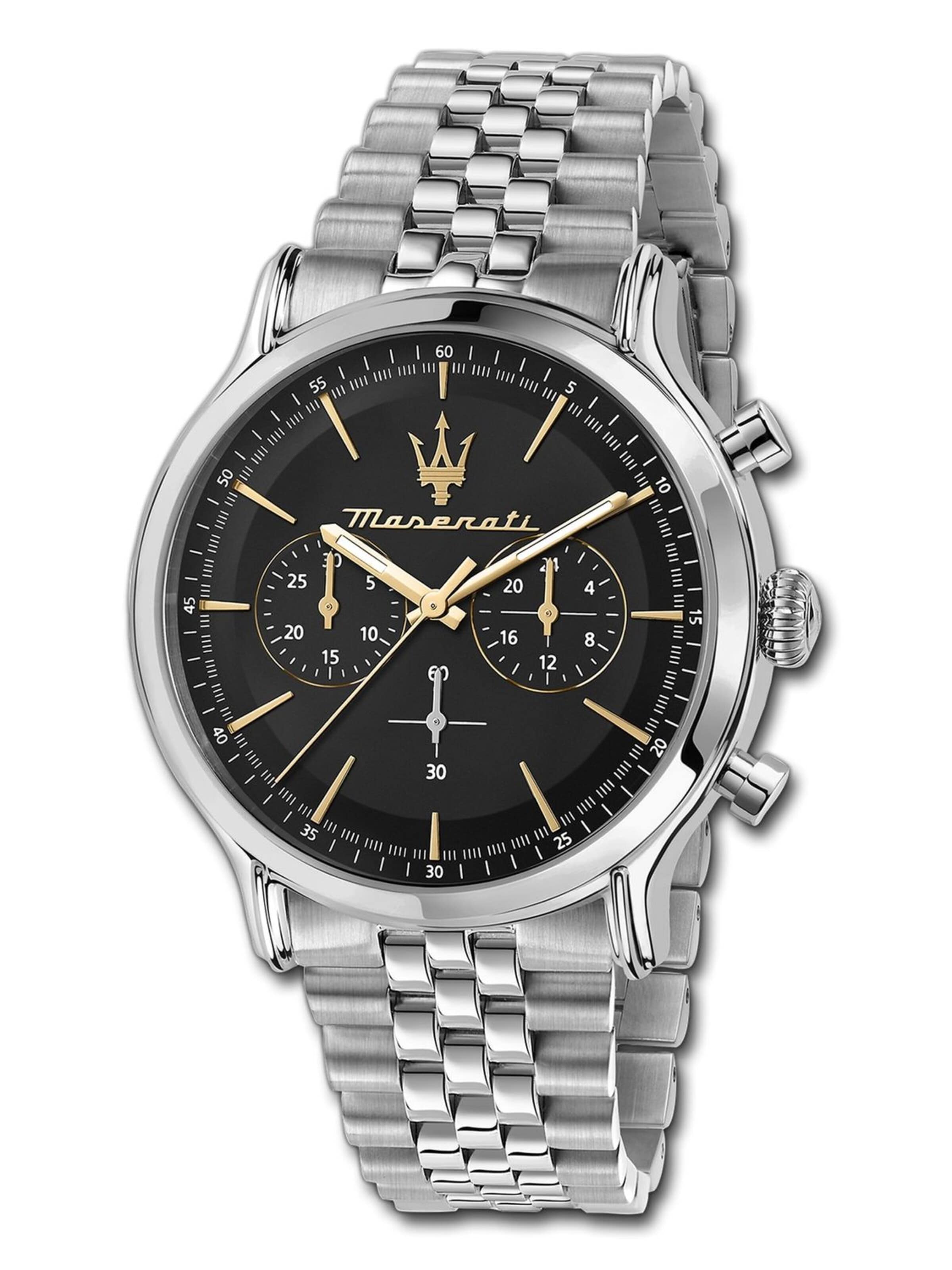 Maserati - Reloj analógico en plata: frente