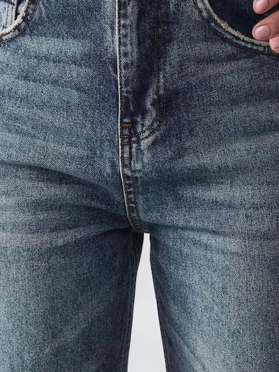 Jeans Hiccup di colore blu denim, Visualizzazione prodotti